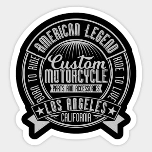 Custom Motorcycles Born To Ride Sticker